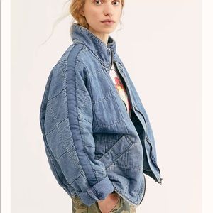 Free people quilted dolman jacket